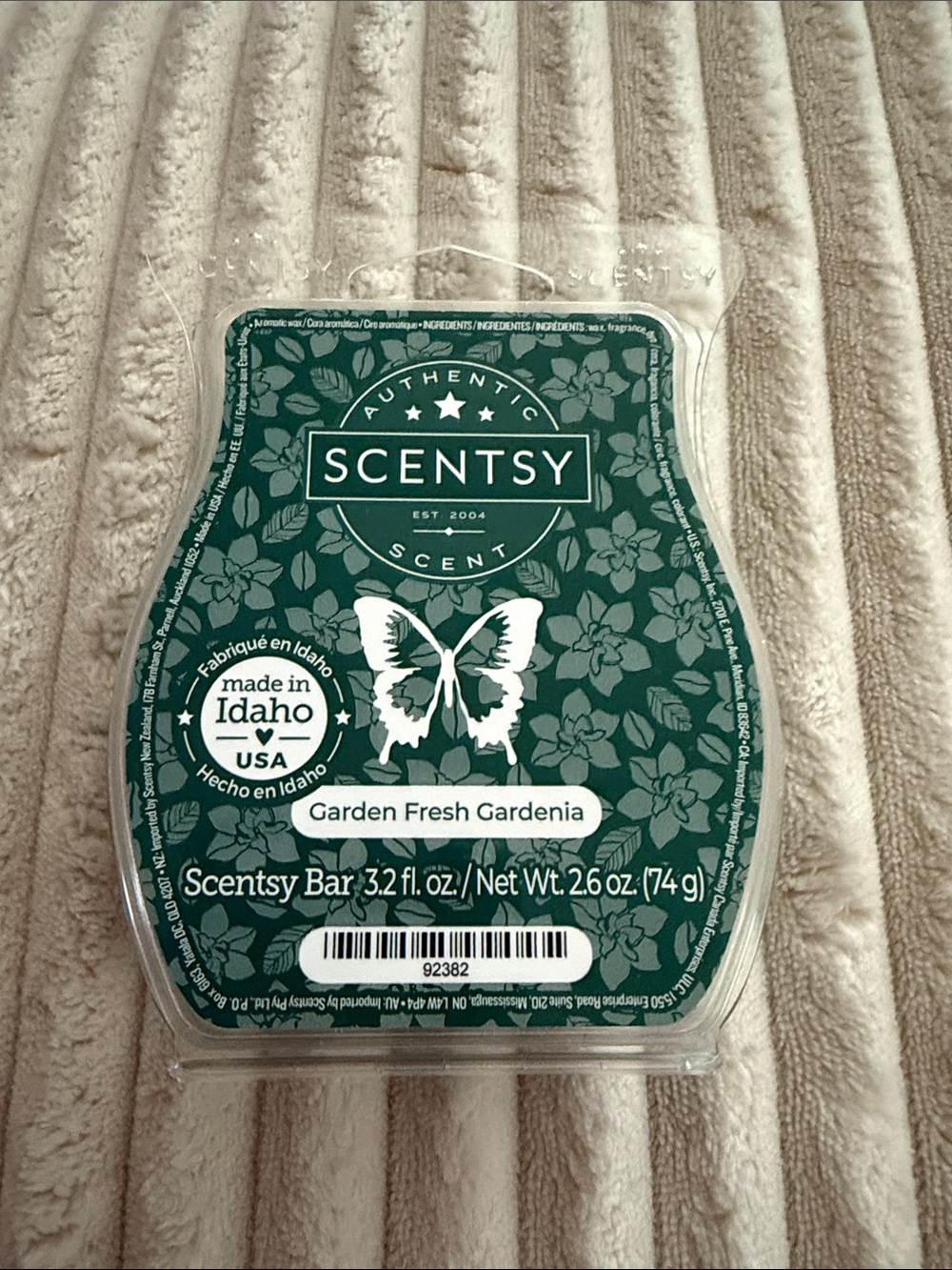 Scentsy Garden Fresh Gardenia Wax Bar